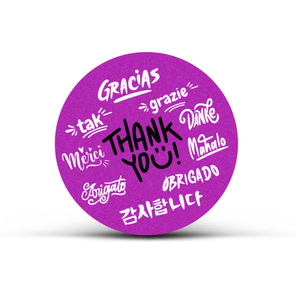 Imprint Labels 60mm - Circle (Clear)