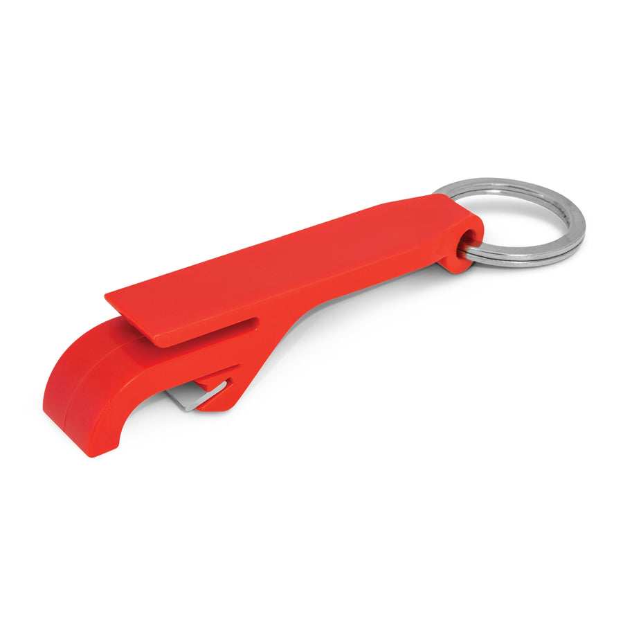 Tab Bottle Opener Key Ring (Red)
