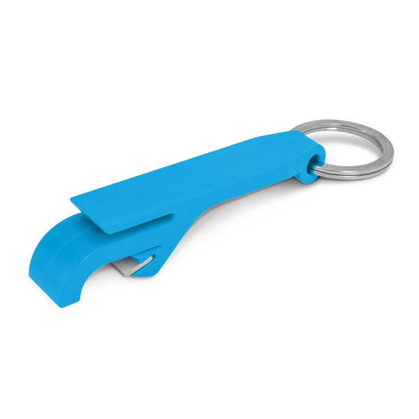 Tab Bottle Opener Key Ring (Light Blue)