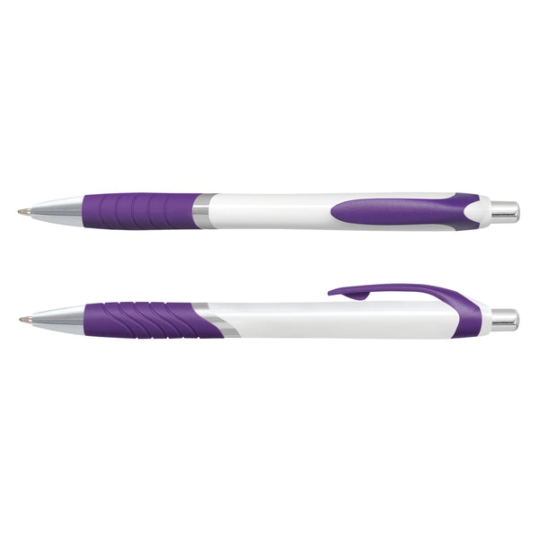 Quartz Jet Pen - White Barrel (Purple)