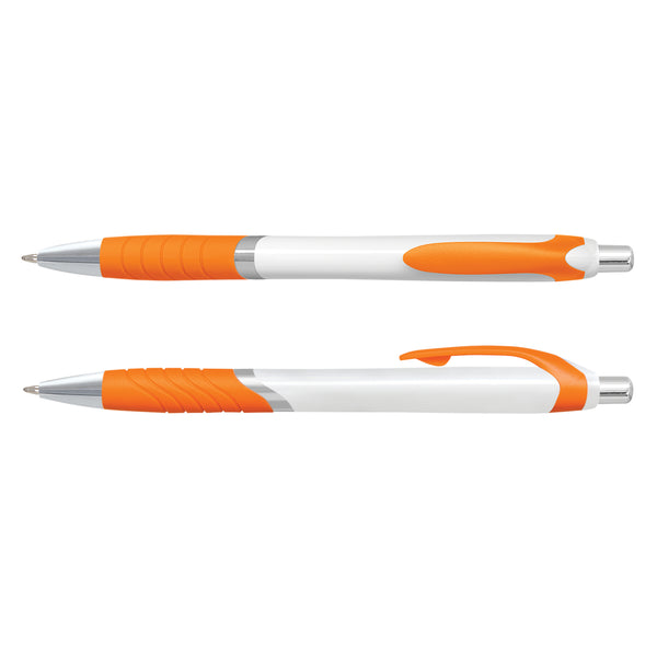 Quartz Jet Pen - White Barrel (Orange)