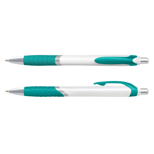 Quartz Jet Pen - White Barrel (Teal)