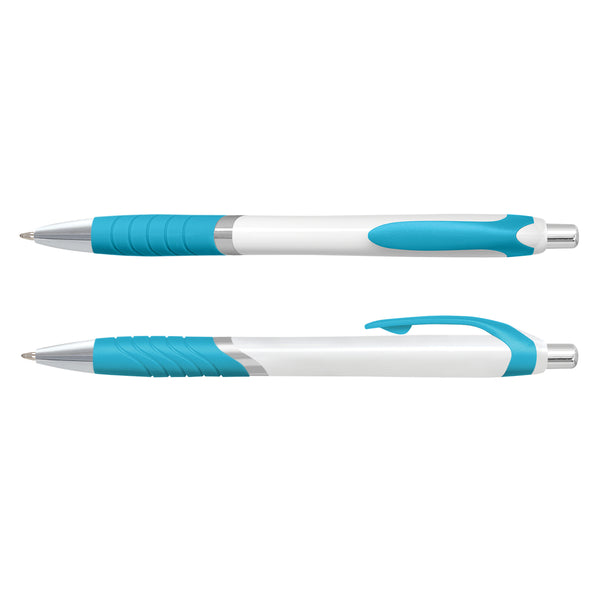 Quartz Jet Pen - White Barrel (Light Blue)