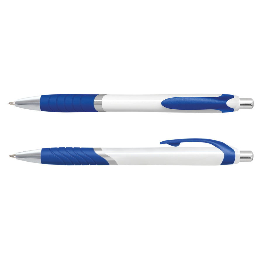 Quartz Jet Pen - White Barrel (Dark Blue)