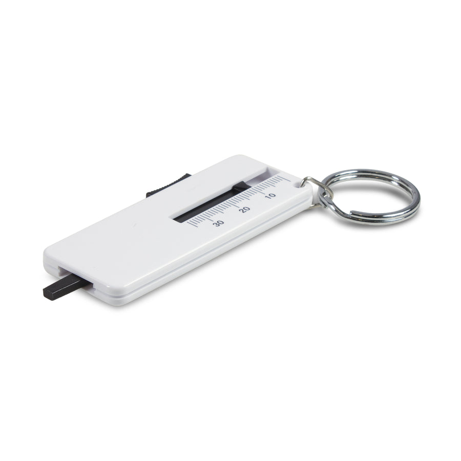 Fob Tyre Tread Key Ring (White)