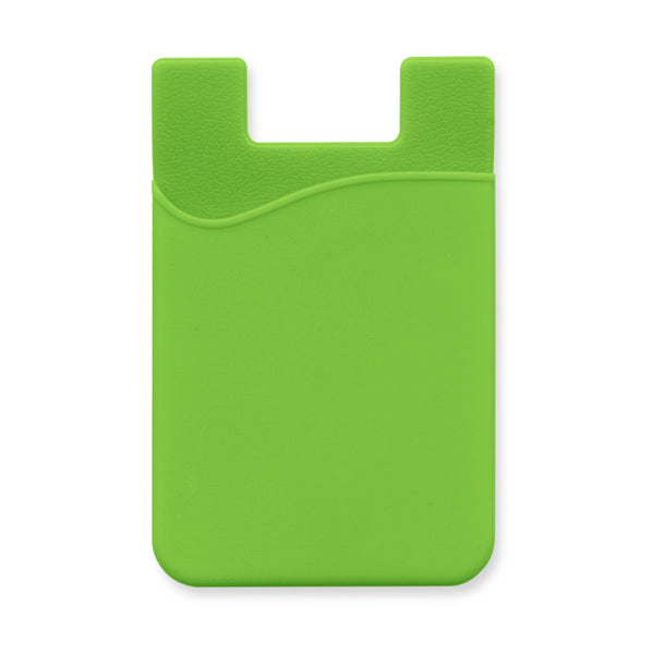 Cipher Silicone Phone Wallet (Bright Green)
