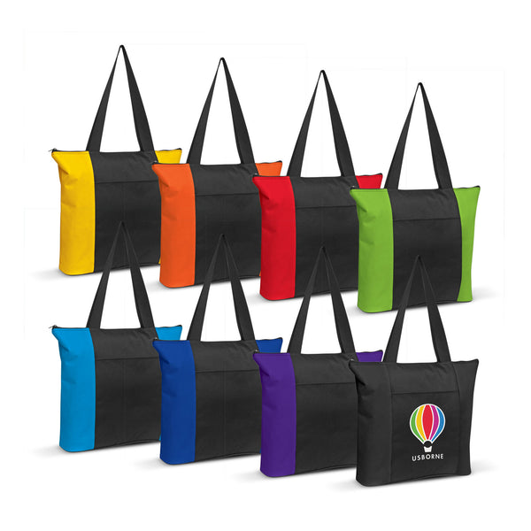 Harbour Avenue Tote Bag (Bright Green/Black)