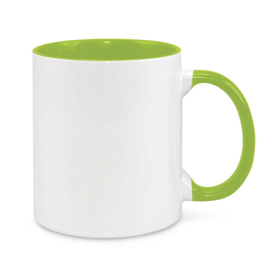 Hearth Coffee Mug - Two-Tone (Bright Green)