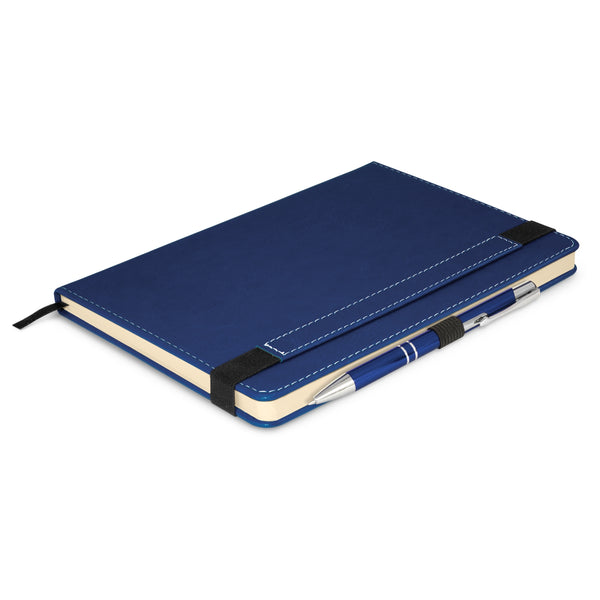 Grain Notebook with Pen (Royal Blue)