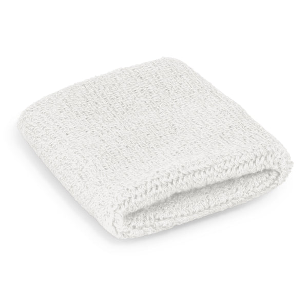 Ridge Wrist Sweat Band (White)