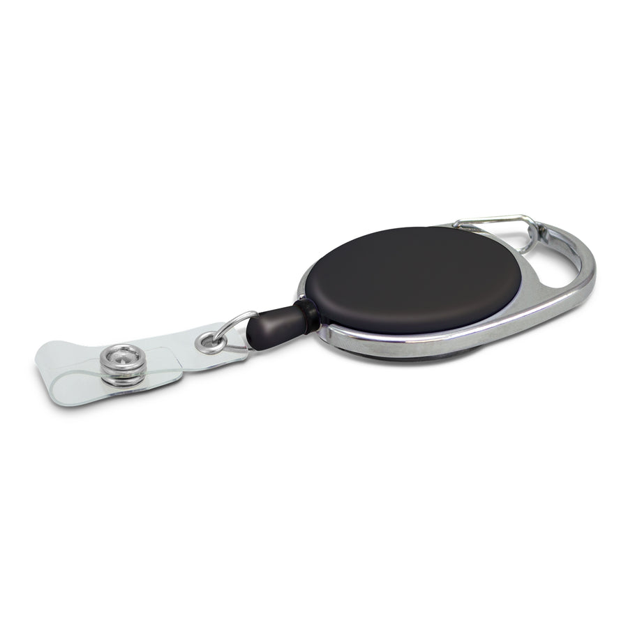 Reel Retractable ID Holder (Black)