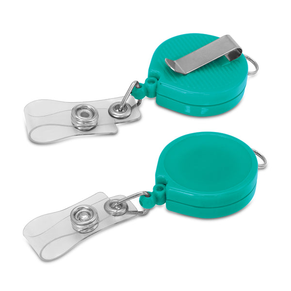 Clip Retractable ID Holder (Teal)