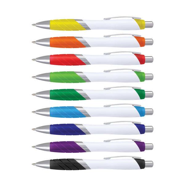 Borg Pen - White Barrel (Dark Green)