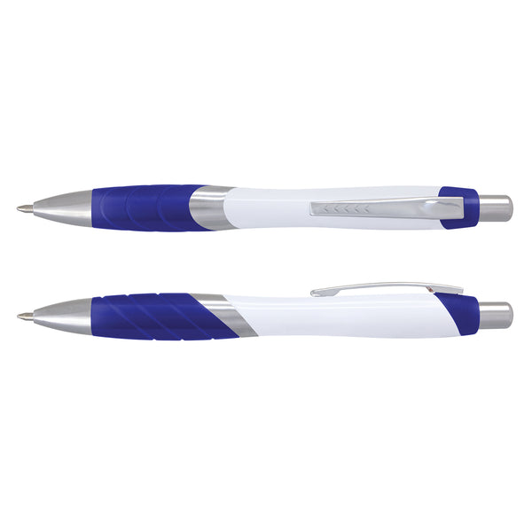 Borg Pen - White Barrel (Dark Blue)