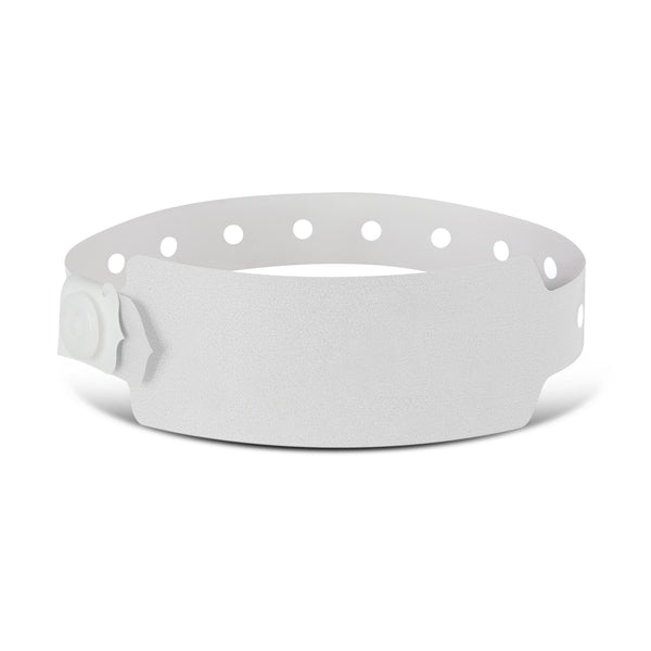 Snap Event Wrist Band (White)