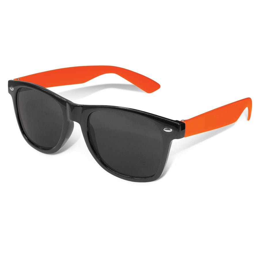 Coastal Premium Sunglasses - Black Frame (Orange)