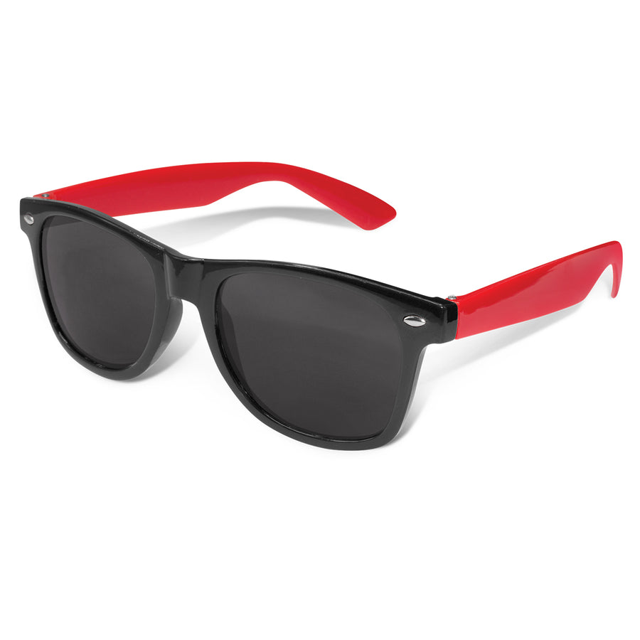 Coastal Premium Sunglasses - Black Frame (Red)