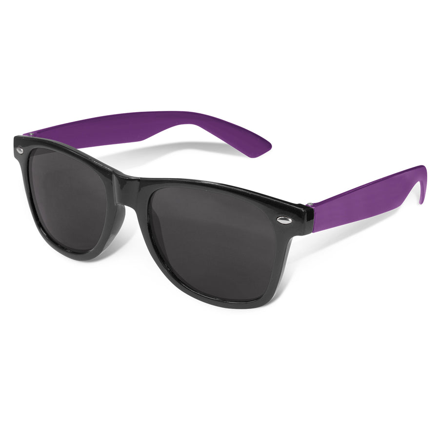 Coastal Premium Sunglasses - Black Frame (Purple)