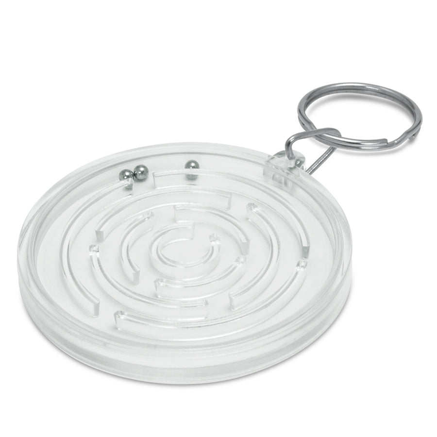 Cipher Puzzle Key Ring (White)