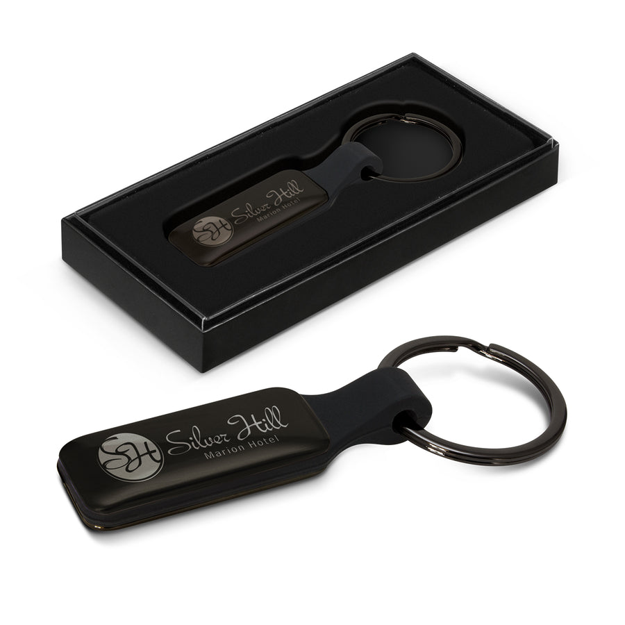 Altos Key Ring - Rectangle (Gunmetal/Black)