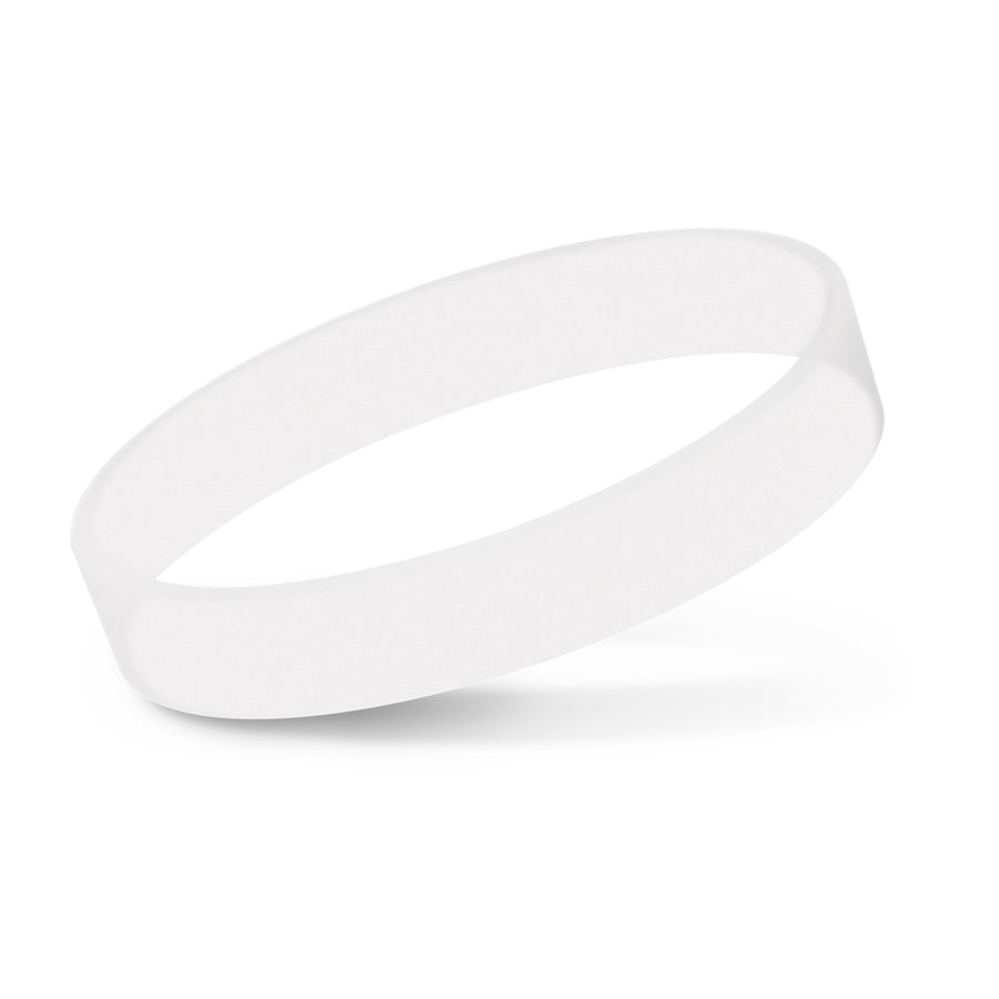 Silicone Silicone Wrist Band - Debossed (Clear)