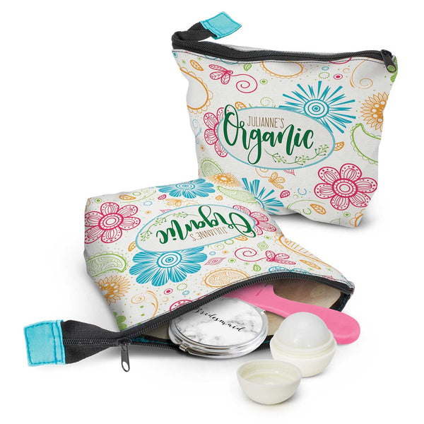 Linen Cosmetic Bag (Pink)