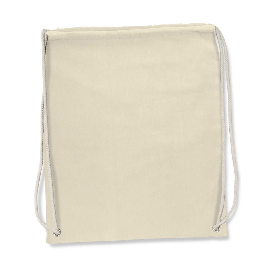 Driftwood Cotton Drawstring Backpack (Natural)