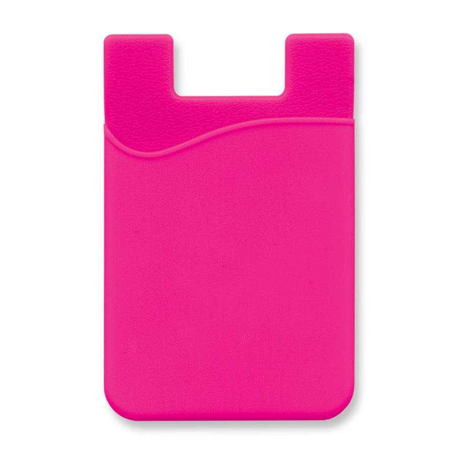 Quartz Silicone Phone Wallet - Full Colour (Pink)