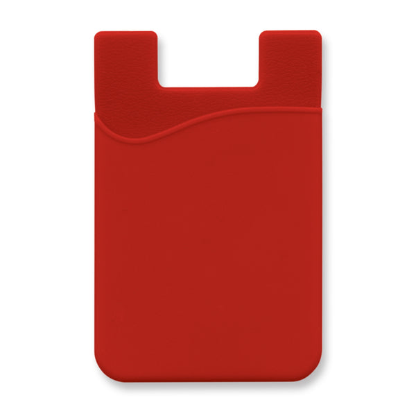 Quartz Silicone Phone Wallet - Full Colour (Red)