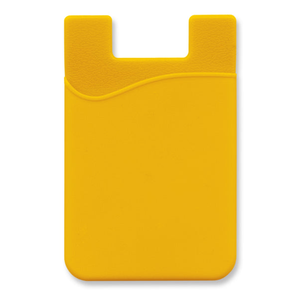 Cipher Silicone Phone Wallet - Indent (Yellow)