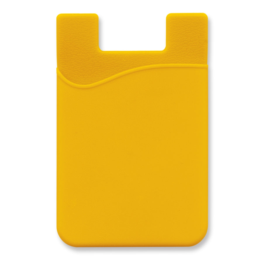 Cipher Silicone Phone Wallet - Indent (Yellow)