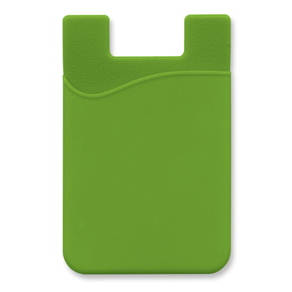 Cipher Silicone Phone Wallet - Indent (Bright Green)
