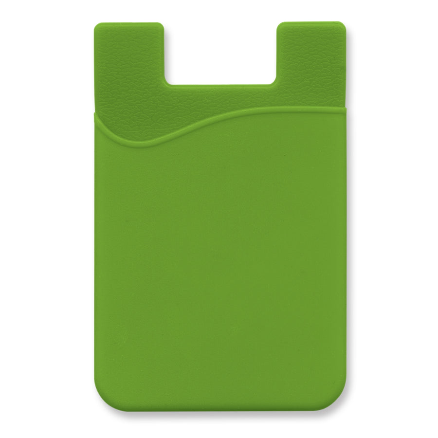Cipher Silicone Phone Wallet - Indent (Bright Green)