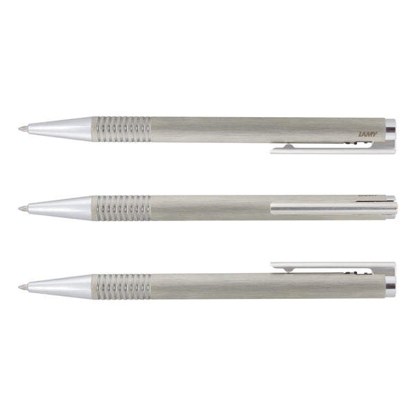 LAMY Logo Pen - Brushed Steel (Brushed Silver)