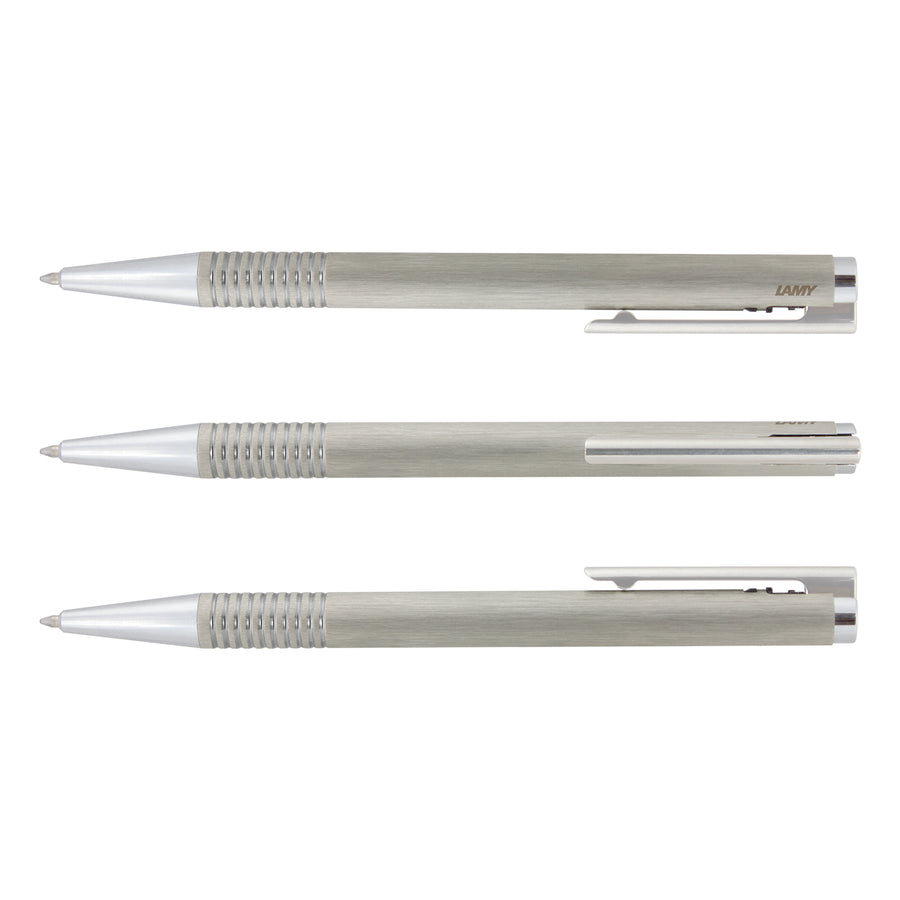 LAMY Logo Pen - Brushed Steel (Brushed Silver)