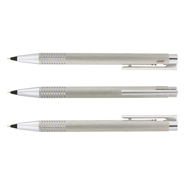 LAMY Logo Pencil - Brushed Steel (Brushed Silver)