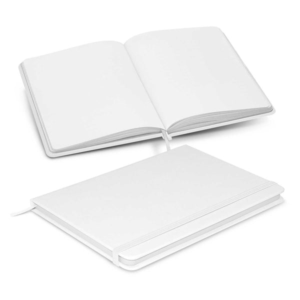 Linen Unlined Notebook (White)