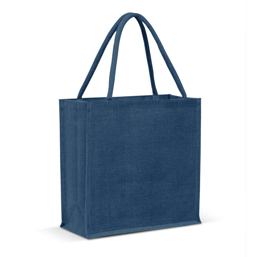 Greystone Jute Tote Bag - Colour Match (Dark Blue)
