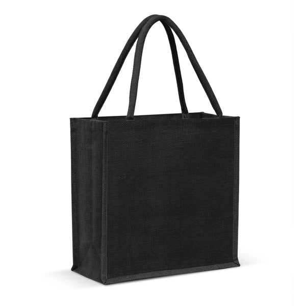 Greystone Jute Tote Bag - Colour Match (Black)