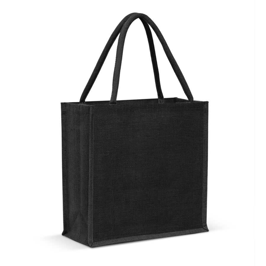 Greystone Jute Tote Bag - Colour Match (Black)