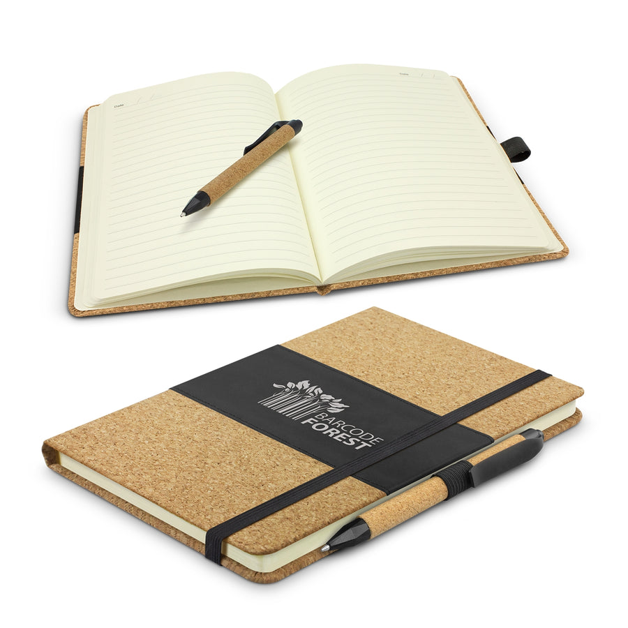 Cork Notebook with Pen (Natural/Black)