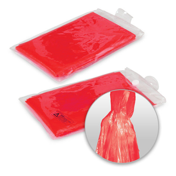 Shelter Emergency Poncho (Red)