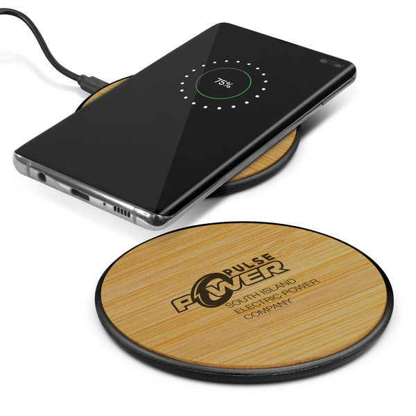 Grove Bamboo 5W Wireless Charger (Natural/Black)