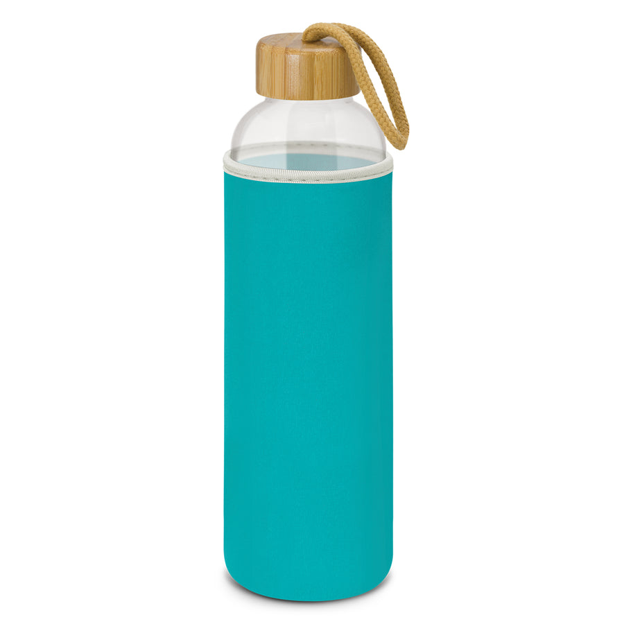 Tasman Glass Bottle - Neoprene Sleeve (Light Blue)