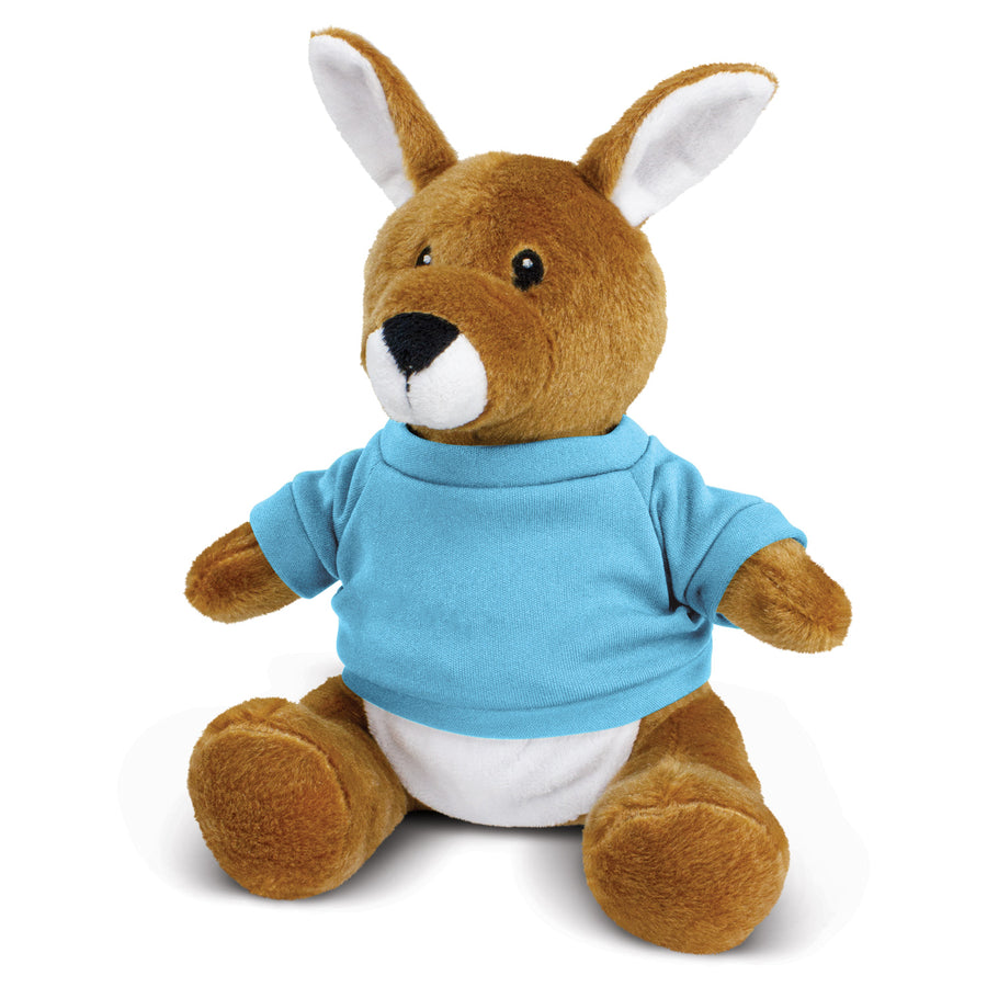 Outback Kangaroo Plush Toy (Light Blue)