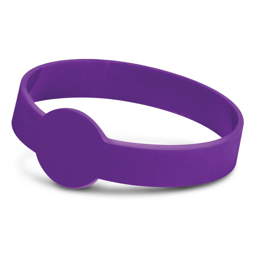 Rally Silicone Wrist Band - Debossed (Purple)