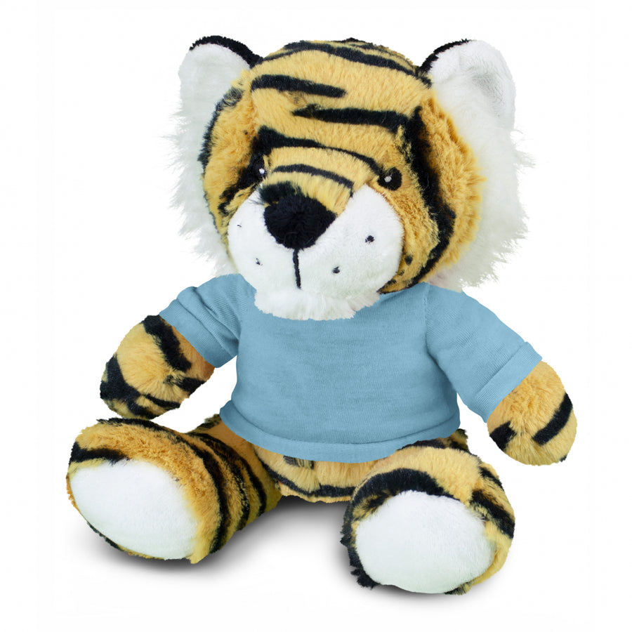 Savanna Tiger Plush Toy (Light Blue)