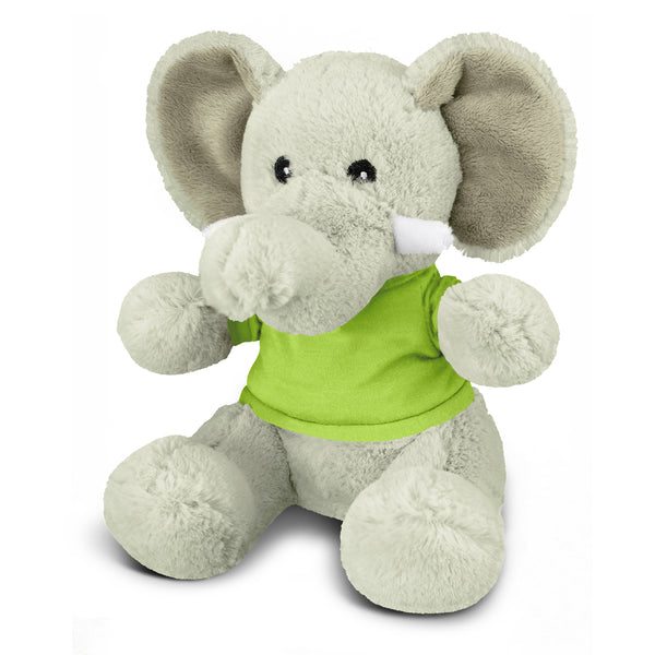Safari Elephant Plush Toy (Bright Green)