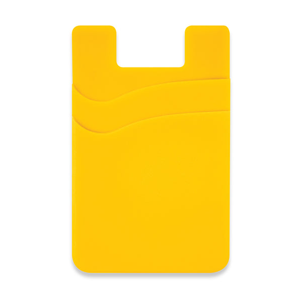 Cipher Dual Silicone Phone Wallet (Yellow)