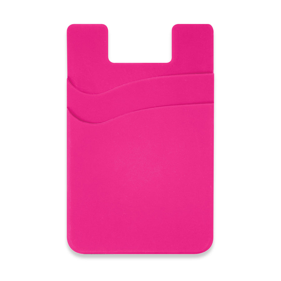 Cipher Dual Silicone Phone Wallet (Pink)